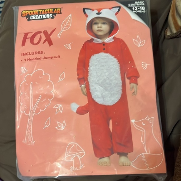 NWT Spooktacular Creations baby fox costume 12-18 months - one hooded jumpsuit - Picture 8 of 8